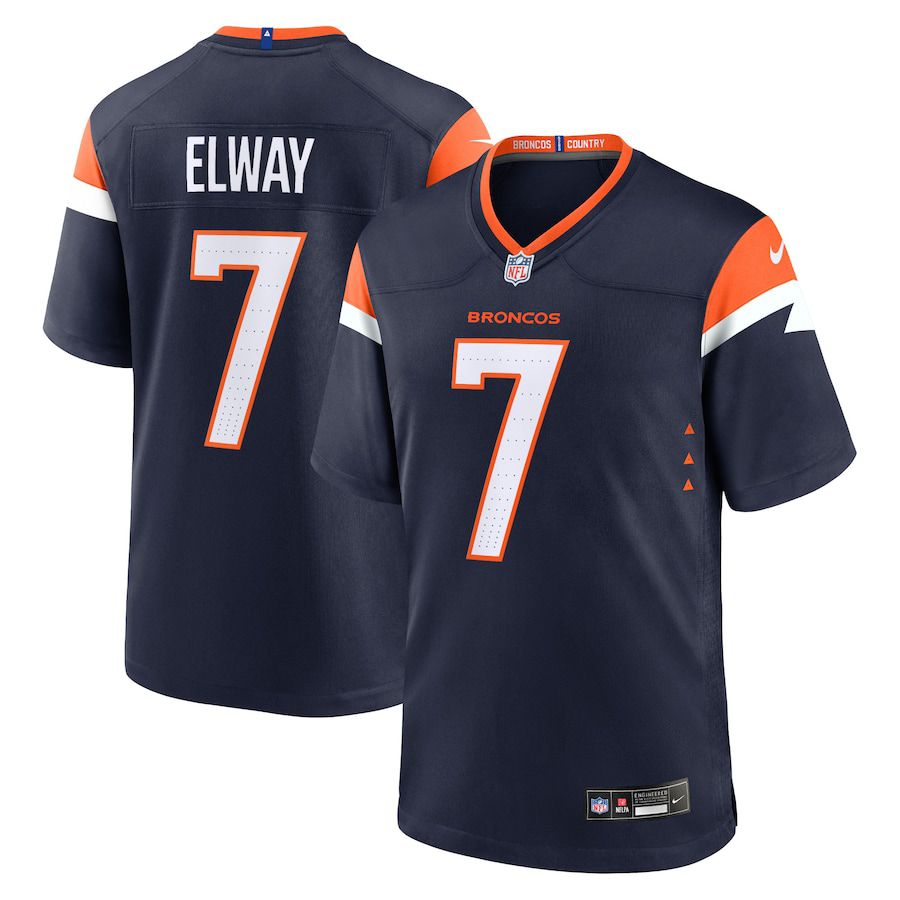 Men Denver Broncos #7 John Elway Nike Navy Alternate Retired Player Game NFL Jersey->denver broncos->NFL Jersey